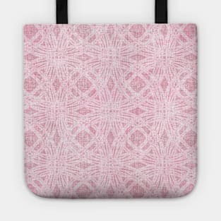 Candy Pink Textured Circles Tote