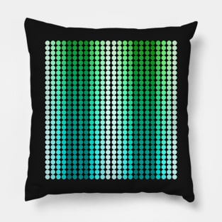 Dots green, aquamarina Pillow