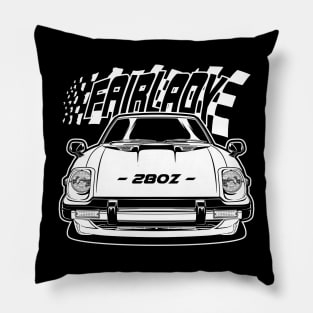 Fairlady 280Z - White Print Pillow