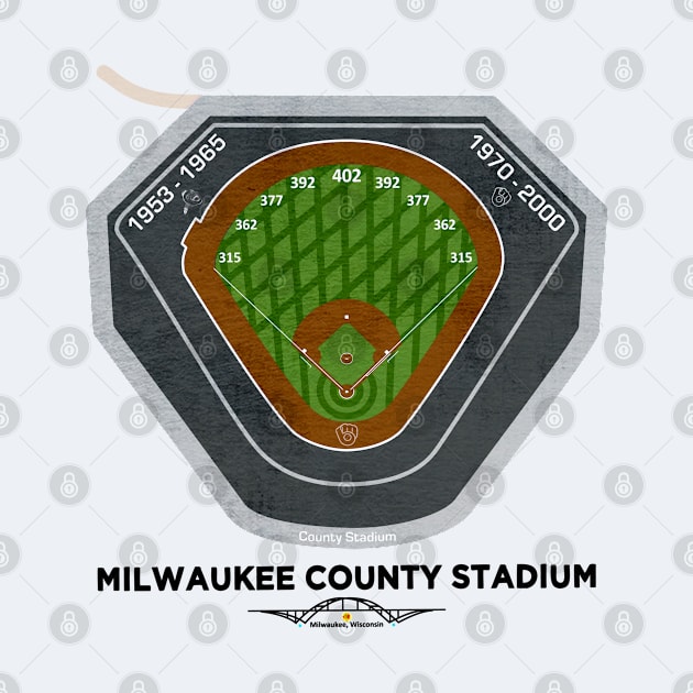 Milwaukee County Stadium • Milwaukee, WI by The MKE Rhine Maiden