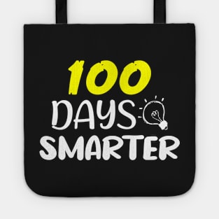 100 Days Smarter Teacher or Student 100th Day of school Tote