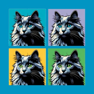 Russian Blue Pop Art - Cat Lovers T-Shirt