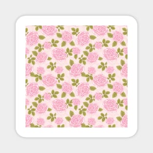 Pretty Pink Spring Roses Magnet