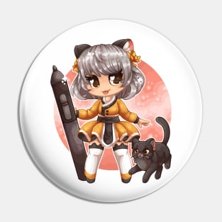 Cat girl Pin