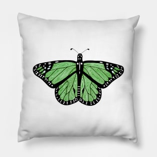 Green Butterfly Pillow