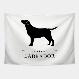Labrador Retriever Black Silhouette Tapestry