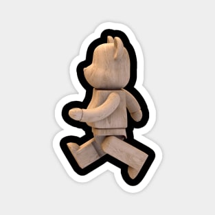 Wood Bearbrick Magnet