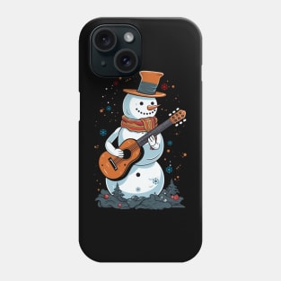 Christmas Guitar Gift Santa Claus Guitarist Funny Guitar Phone Case