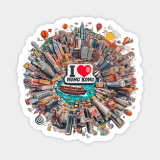 I Love Hong Kong Magnet