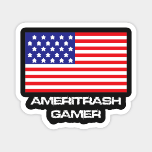 Ameritrash Gamer Board Game Inspired Graphic - Tabletop Gaming Meeple Magnet