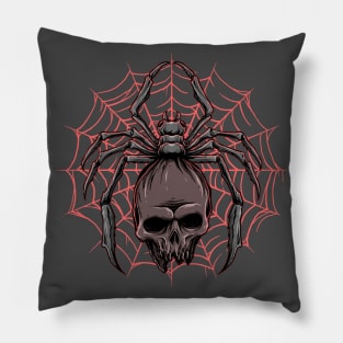 Spider Skull Pillow