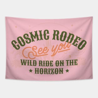 Cosmic Rodeo Cowgirl Cowboy Western Wild Tapestry