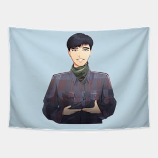 Boy with adorable smile Tapestry