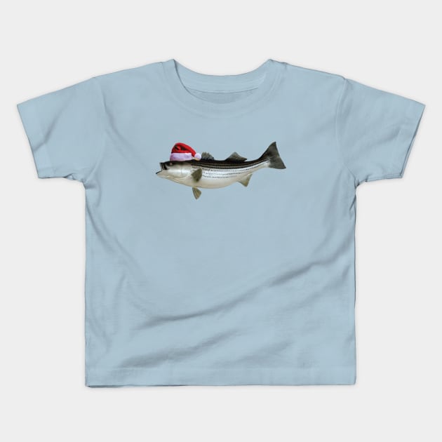 Funny Christmas PJ Shirts, Christmas Bass Fishing T-Shirt & Gifts -  Christmas Bass - Kids T-Shirt