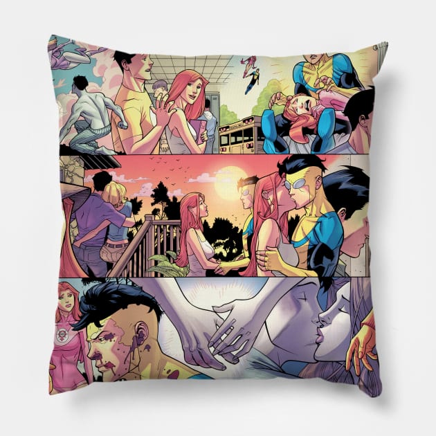 invincible atom eve Pillow by super villain