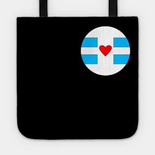 Circular Diaper Emblem (Heart) Tote