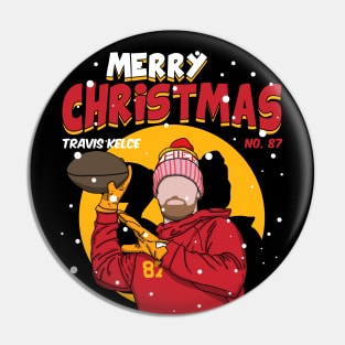 Travis Kelce Merry Christmas Pin