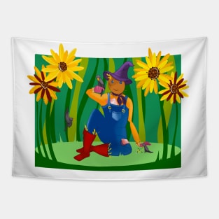 Not-so Scary Scarecrow Tapestry