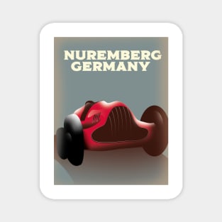 Nuremberg Germany Racing poster Magnet