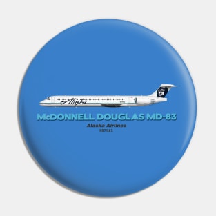 McDonnell Douglas MD-83 - Alaska Airlines Pin