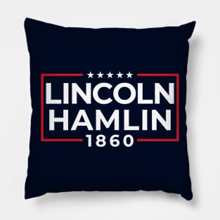 LINCOLN HAMLIN 1860 Pillow