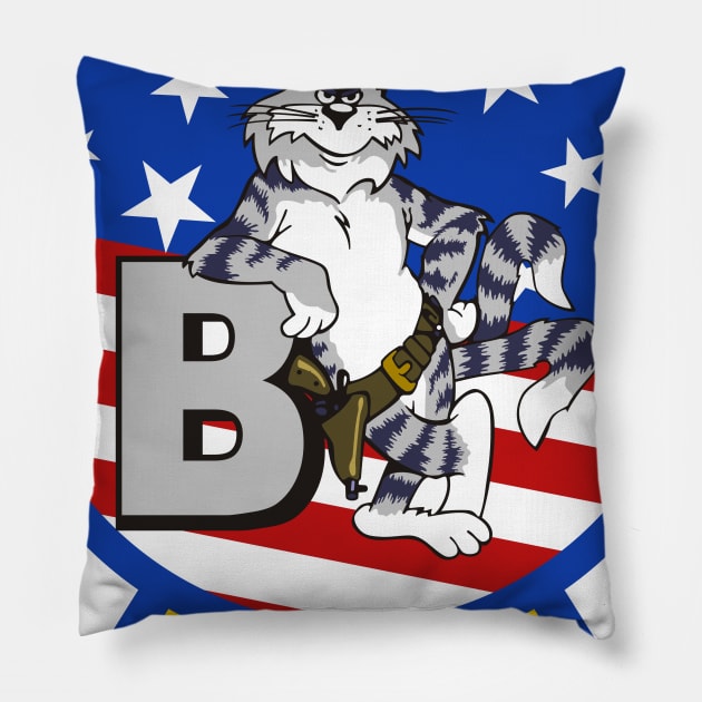 Tomcat - B Pillow by MBK