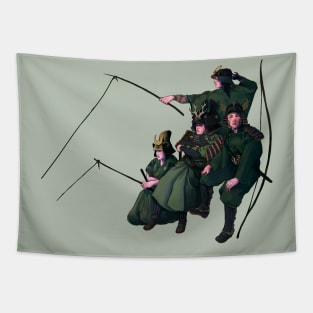 Fishing Samurai Tapestry