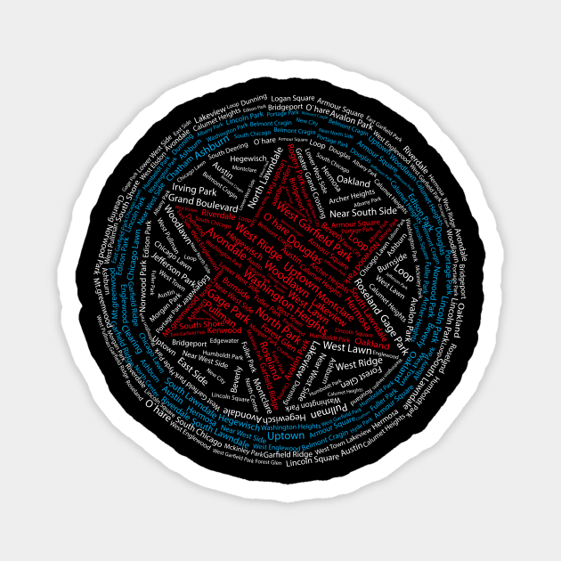 Chicago Neighborhood Star Magnet by Dynasty Publication