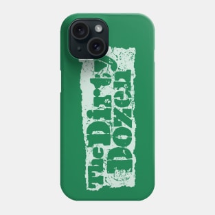 The Dirty Dozen logo (inverted white) Phone Case