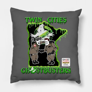 Twin Cities Ghostbusters Slime Logo Pillow