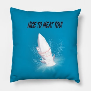 bloody nice to meat you (table manners 101) Pillow