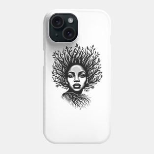 Afrocentric Woman Tree Roots Phone Case