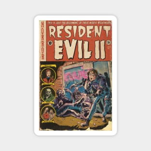 Resident Evil 2 fan art Comic book cover Magnet