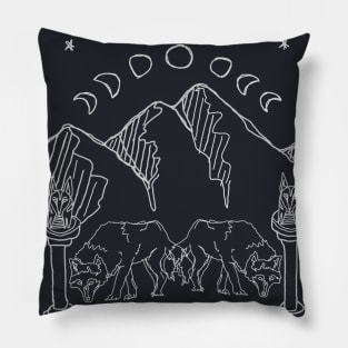 Moon Tarot Design Pillow