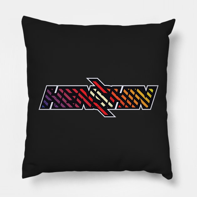 Rusty Line Strip Henshin Pillow by LotusBlue77