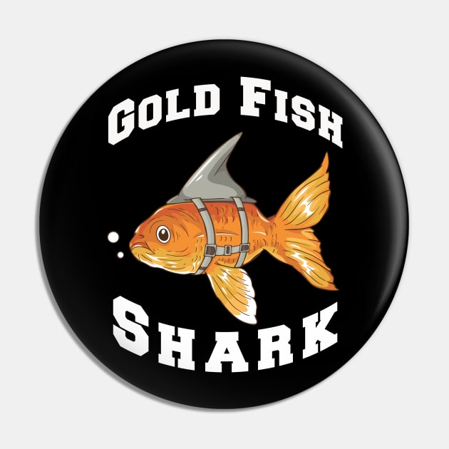 Gold fish shark Pin by ToAnk