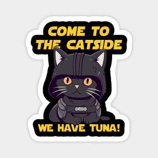 Funny Cute Black Sci-Fi Cat Dark side Magnet