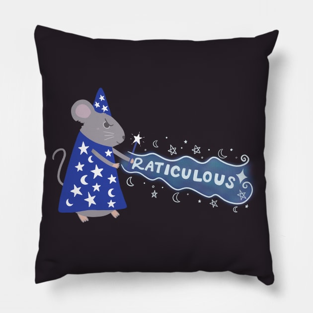 Raticulous Year of the Rat Wizard Pillow by awesomesaucebysandy