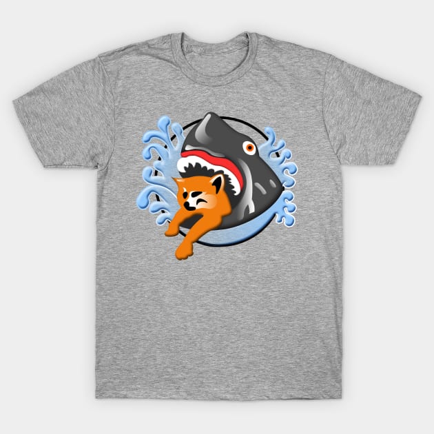 Shark Eating A Cat Shirt Shark Eating A Cat Shirt