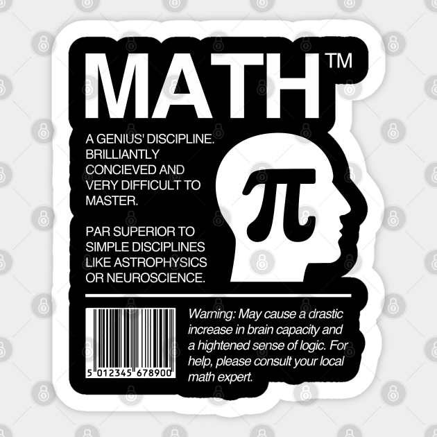 Math Package - Math Teacher - Math Teacher Gift - Sticker