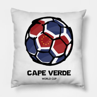 Cape Verde Football Country Flag Pillow