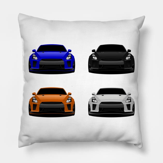 Nissan GTR X4 Car Pillow by Car_Designer