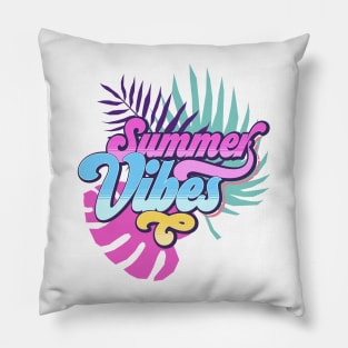 Summertime, Vacay mode, Summer vibes, Good vibes Pillow