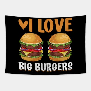 I Love Big Burgers I Cheeseburger I Burger Tapestry