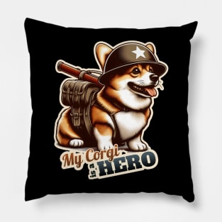 Corgi Soldier Pillow