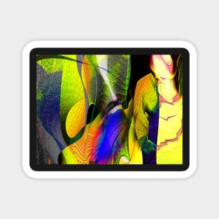 Three Layer Blender #1: Kneeling Woman abstract Magnet