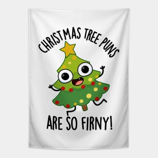 Christmas Tree Puns Are So Fir-ny Funny Pun Tapestry