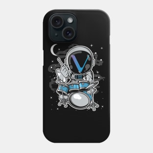 Astronaut Drummer Vechain VET Coin To The Moon Crypto Token Cryptocurrency Blockchain Wallet Birthday Gift For Men Women Kids Phone Case