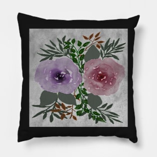 Pink & Purple Watercolor Graphic Design Home Decor & Gifts Pillow