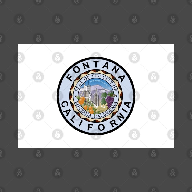 Flag of Fontana, California by brigadeiro